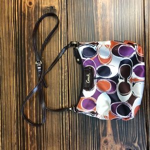 Coach multi-color messenger crossbody bag